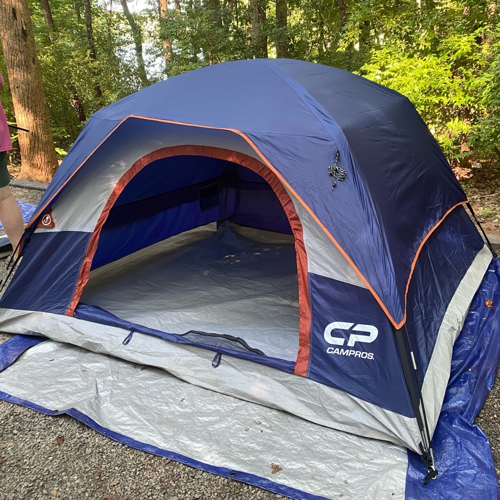 CAMPROS Blue and Gray Camping Tent